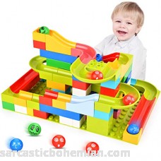 Elover Marble Run Building Blocks Construction Toys Set Puzzle Race Marble Track Game for Kids-73 Pieces Marble Run 73 Pcs B07DXKRTHM